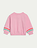 Sudadera de algodón con bordado de cerezas (0-6 años)
