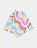 Rainbow Wave Long Sleeve Swimsuit (0-3 Yrs)