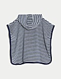 Cotton Rich Towelling Striped Poncho (0-3 Yrs)