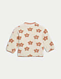 Veste imitation peau de mouton à motif fleuri (jusqu’au 3 ans)