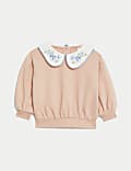 Cotton Rich Embroidered Sweatshirt (0-3 Yrs)