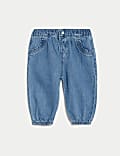 Katoenrijke denim jeans (0-3 jaar)