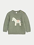 Cotton Rich Embroidered Horse Jumper (0-3 Yrs)