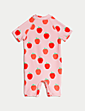 Strawberry Print All In One (0-3 Yrs)