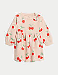 Cotton Rich Print Sweatshirt Dress (0-3Yrs)