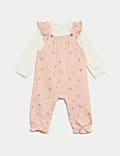 2pc Cotton Rich Ditsy Floral Outfit (0-3 Yrs)
