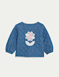 Cotton Rich Denim Quilted Jacket (0-3 Yrs)