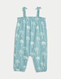 Pure Cotton Palm Romper (0-3 Yrs)