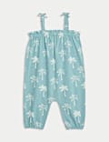 Pure Cotton Palm Romper (0-3 Yrs)