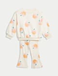 2pc Cotton Rich Peach Top & Bottom Outfit (0 Mths-3 Yrs)
