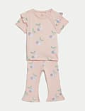 2pc Cotton-Rich Cherry Print Outfit (0-3 Yrs)