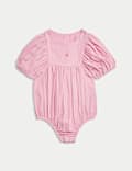 Pure Cotton Strawberry Romper (0-3 Yrs)