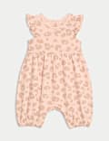 Pure Cotton Jersey Animal Print Romper (0 Mths - 3 Yrs)