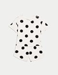 2pc Pure Cotton Spot Shorts & T-Shirt Set (0-3 Yrs)