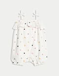 Pure Cotton Embroidered Romper (0-3 Yrs)