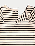 2pc Cotton Rich Striped Outfit (0-3 Yrs)