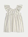 Pure Cotton Striped Dress (0-3 Yrs)