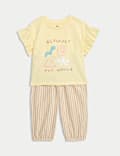 2pc Cotton Rich Striped Outfit (0-3 Yrs)