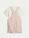 2pc Cotton Rich Embroidered Bibshort Outfit (0-2 Yrs)