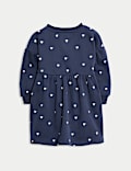 Cotton Rich Heart Print Dress (0-36 Mths)