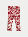 Ensemble 2 pièces en coton avec top et bas à imprimé léopard (jusqu’au 6 ans)