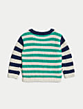 Pure Cotton Striped Jumper (0-3 Yrs)