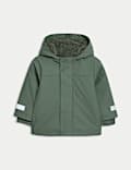 Stormwear™ Hooded Borg Lined Plain Fisherman Coat (3 Mths-3 Yrs)