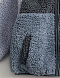 Borg Colour Block Funnel Neck Jacket (0-3 Yrs)