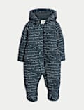 Printed Padded Hooded Snowsuit (0-3 Yrs)