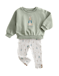 2pc Cotton Rich Peter Rabbit™ Sweat Outfit (0-3 Yrs)
