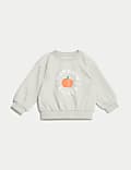 Cotton Rich Pumpkin Picker Halloween Sweatshirt (0-3 Yrs)