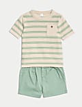 2pc Cotton Rich Top & Bottom Outfit (0-3 Yrs)