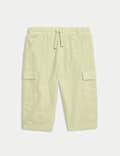 Cotton Rich Green Cargo Trousers (0 Mths-3 Yrs)