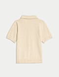 Pure Cotton Knitted Cream Shirt (0-3 Yrs)