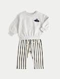 2pc Cotton Rich Too Cute To Spook Jersey Outfit (0 Mths-6 Yrs)