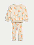2pc Cotton Rich Carrot Easter Outfit (0-3 Yrs)