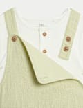 2pc Cotton Rich Dungaree Outfit (0-3 Yrs)