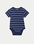 2pc Cotton Rich Striped Boat Outfit (0-3 Yrs)