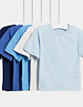 T-Shirt από 100% βαμβάκι σε σετ των 5 (0-3 ετών)