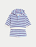 2pc Cotton Rich Towelling Striped Outfit (0-3 Yrs)