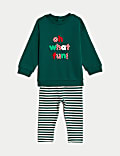 2pc Cotton Rich Slogan Outfit (0-3 Yrs)