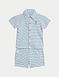 2pc Pure Cotton Peter Rabbit™ Striped Outfit (0-3 Yrs)