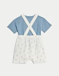 2pc Cotton Rich Peter Rabbit™ Bibshort (0-3 Yrs)