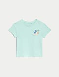2pk Pure Cotton Dinosaur T-Shirts (0-3 Yrs)