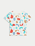 T-shirt από 100% βαμβάκι, σετ των 2 (0-3 ετών)