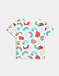 T-shirt από 100% βαμβάκι, σετ των 2 (0-3 ετών)
