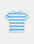 2pk Pure Cotton Striped T-Shirts (0-3 Yrs)