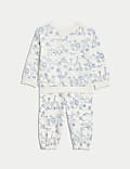 2pc Cotton Rich Safari Print Outfit (0-3 Yrs)