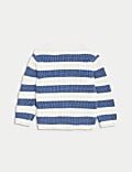 Pure Cotton Striped Cardigan (0-3 Yrs)