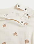 3pc Cotton Rich Elephant Outfit (0-3 Yrs)